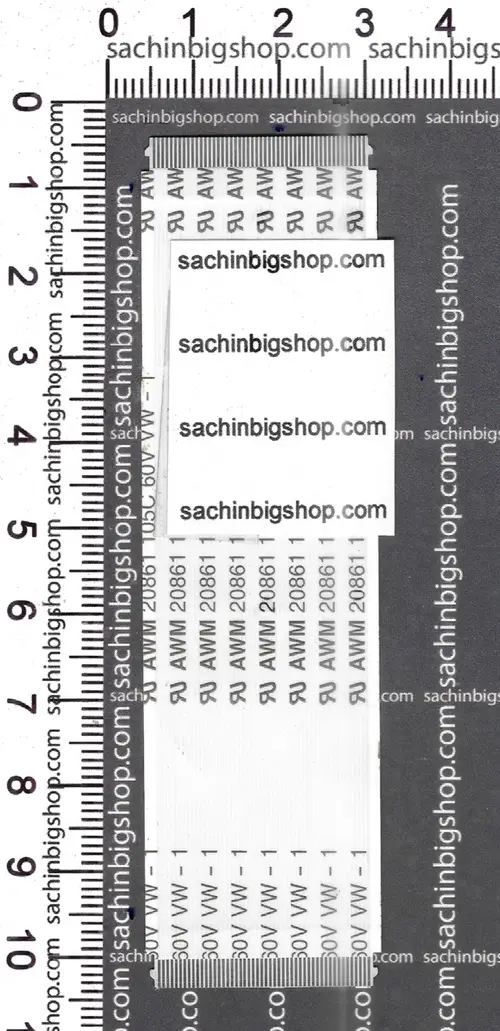 50Pins same cut both side number50-1 FFC Flex Cable (LVDS) - 0.5mm Pitch (Length 10cm)