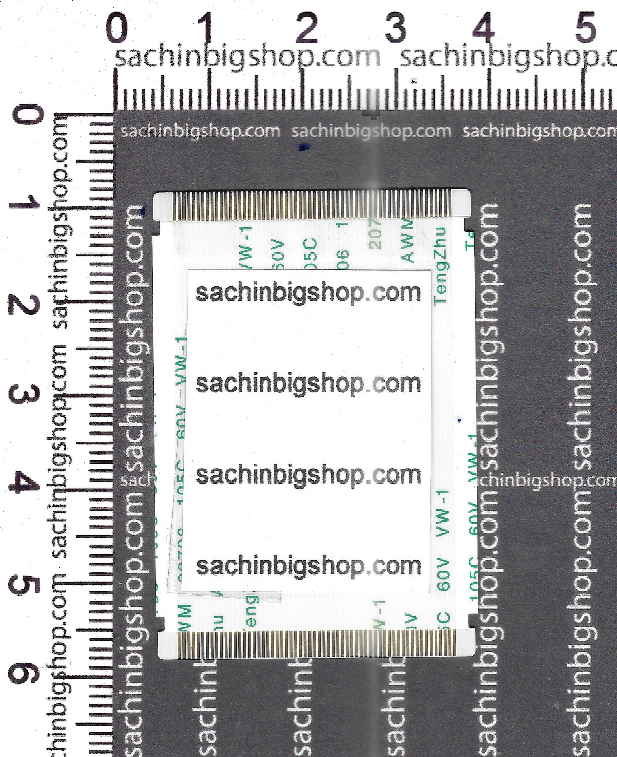 60Pins same cut both side number60-4 FFC Flex Cable (LVDS) - 0.5mm Pitch (Length 5cm)
