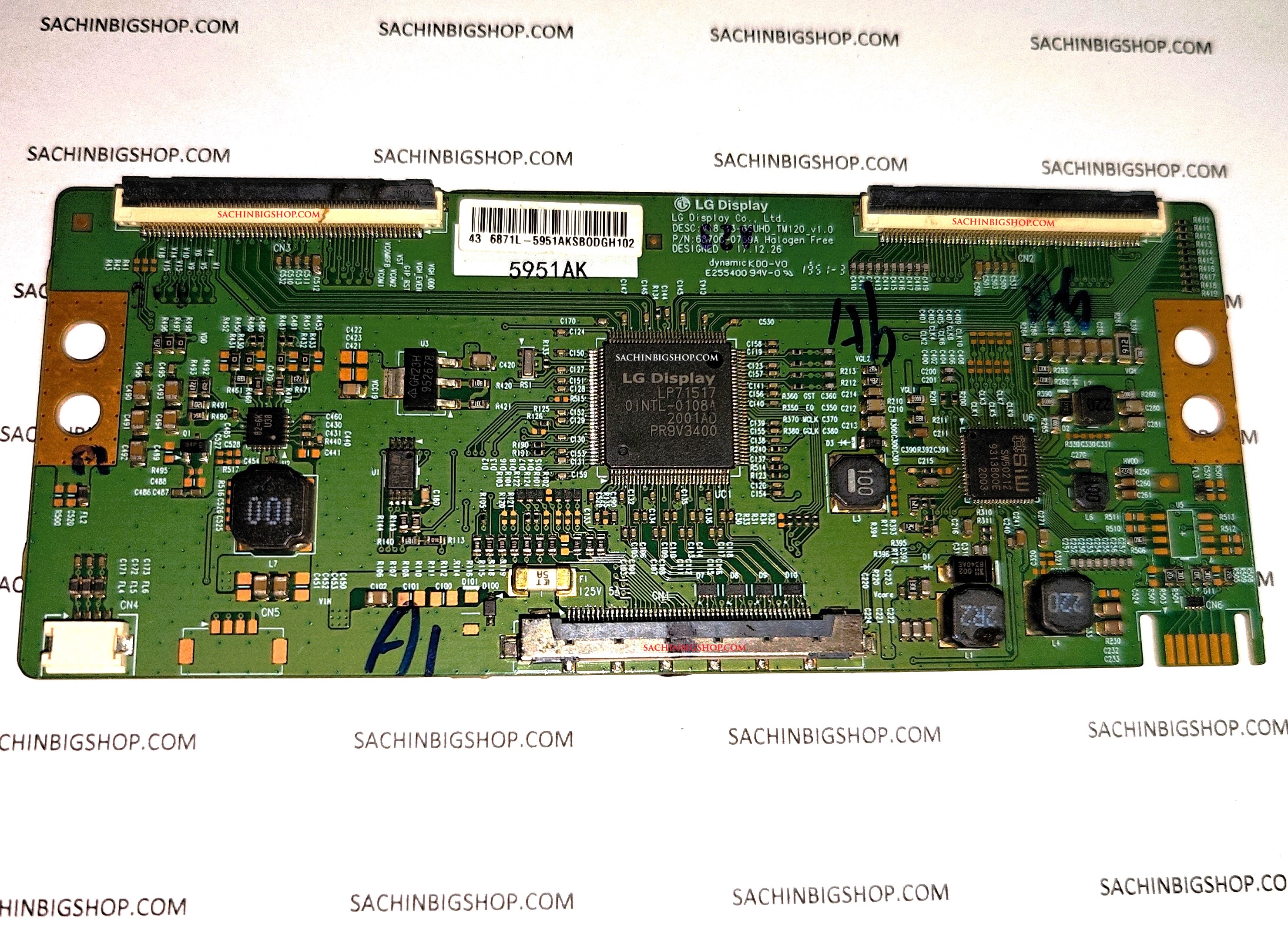 6871L-5951A V18 43-65UHD_TM120_V1.0 T-Con Board