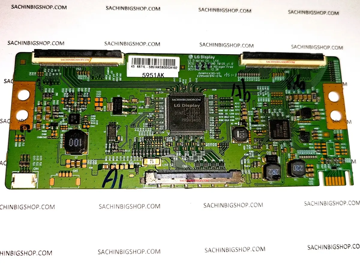 43 6871L-5951A V18 43-65UHD_TM120_V1.0 T-Con Board