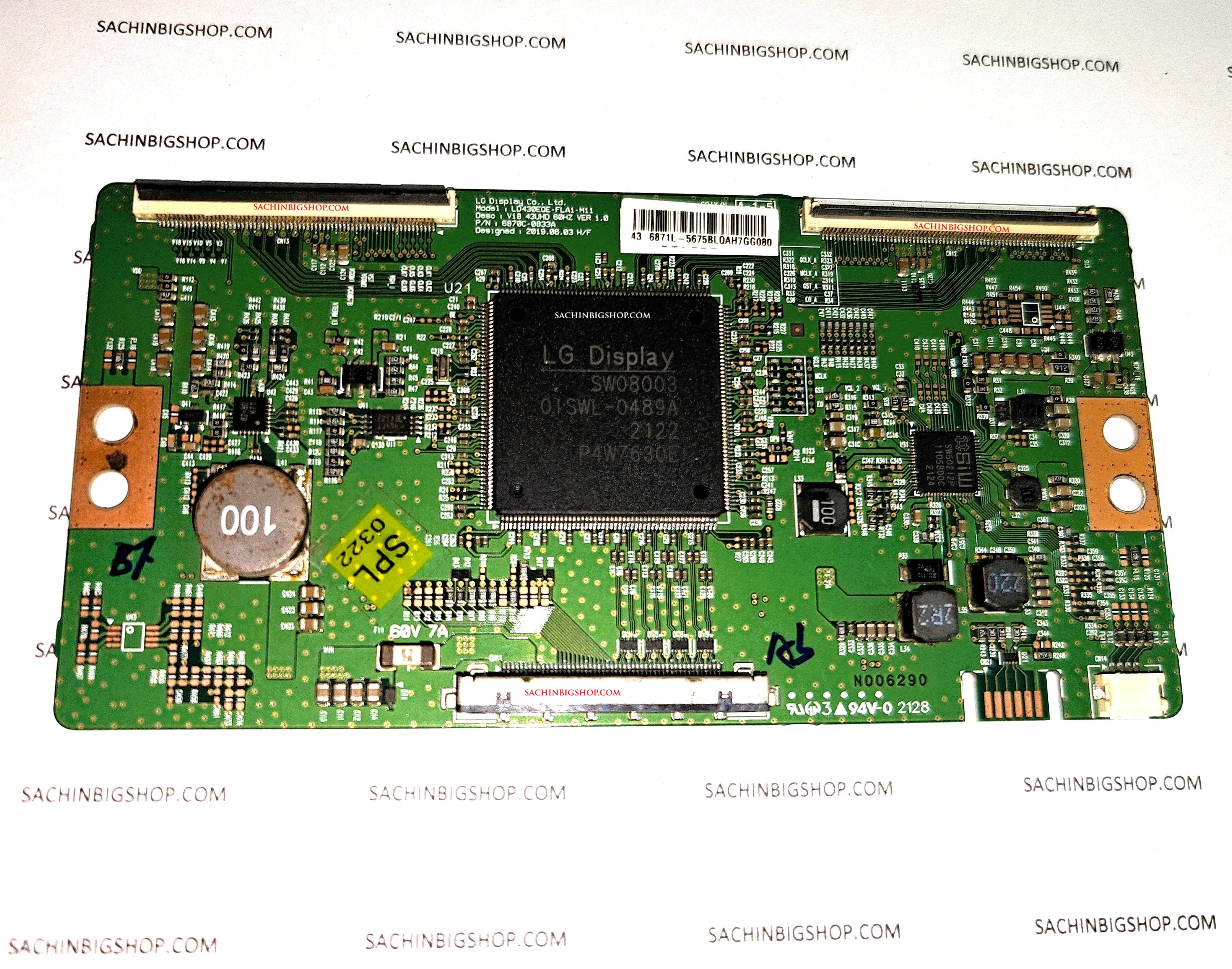 LG LD430EQE-FLA1 TCon Board 6870C-0833A