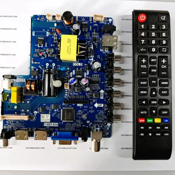 T.R67.816 LED TV Combo Motherboard with Remote